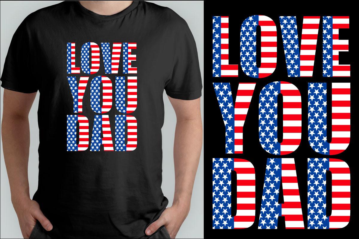 Dad Typography T-Shirt Design