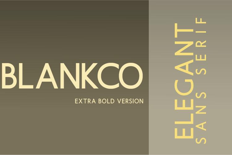 Blankco Extra Bold Font