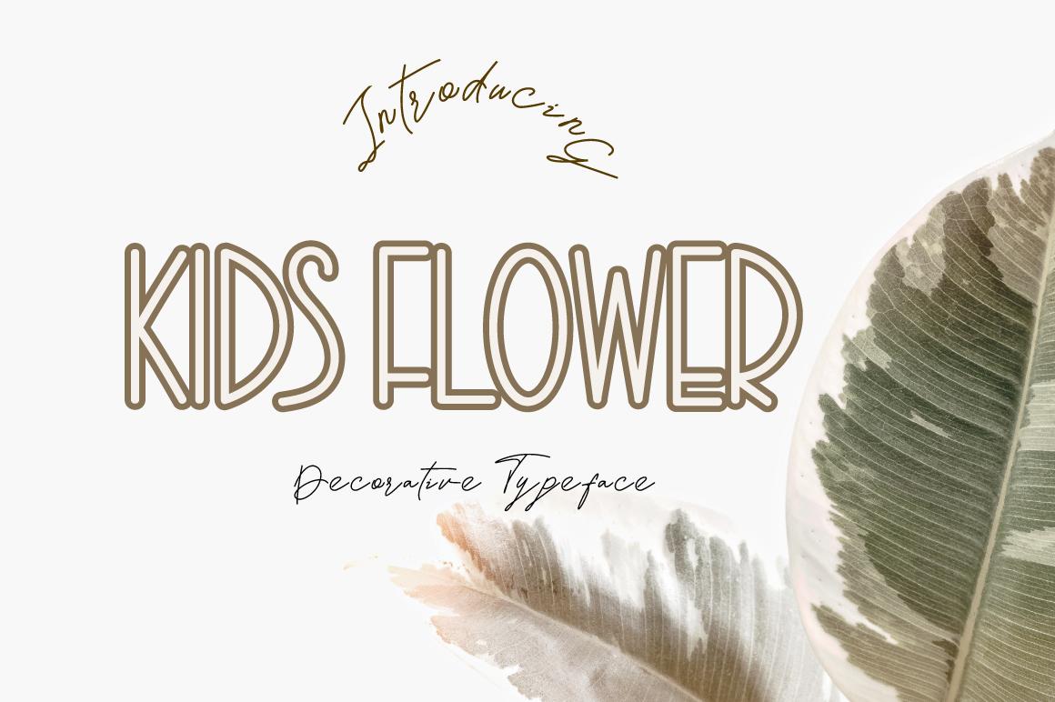 Kids Flower Font