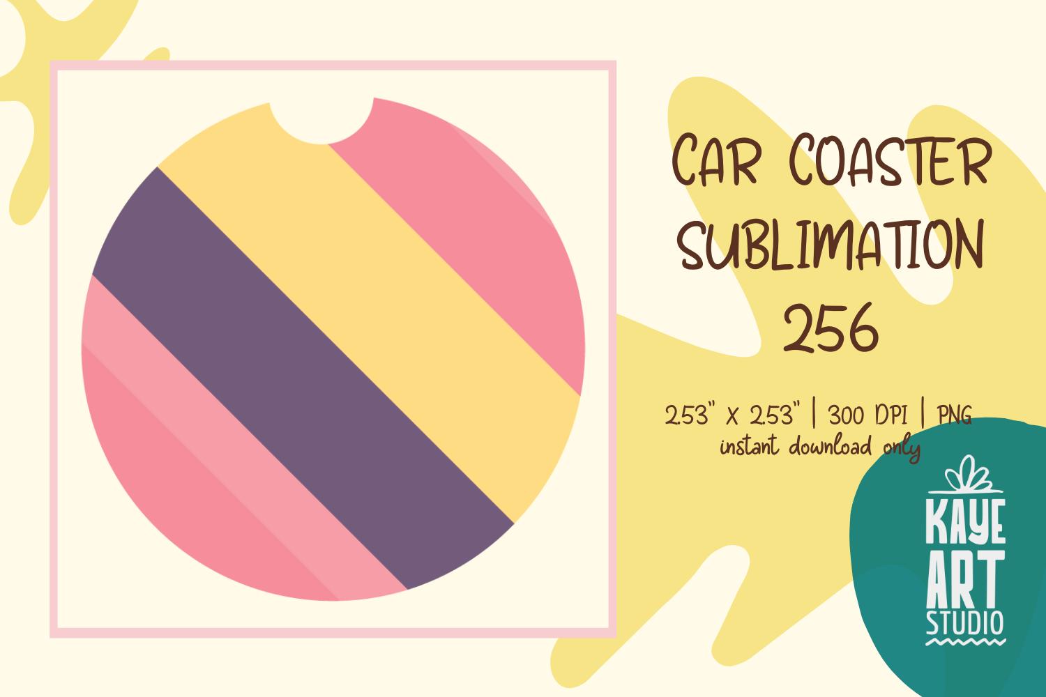 Car Coaster Sublimation PNG 256