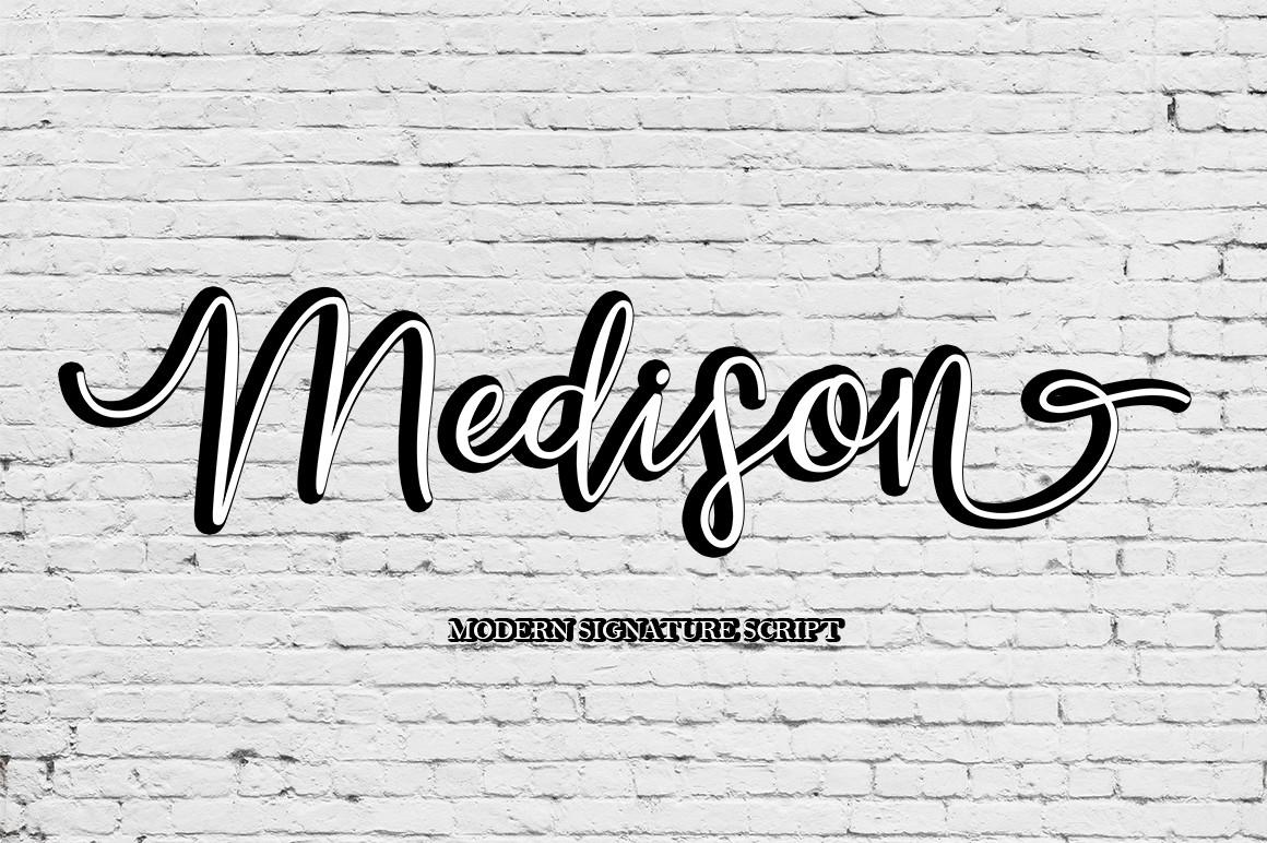 Medison Script Font