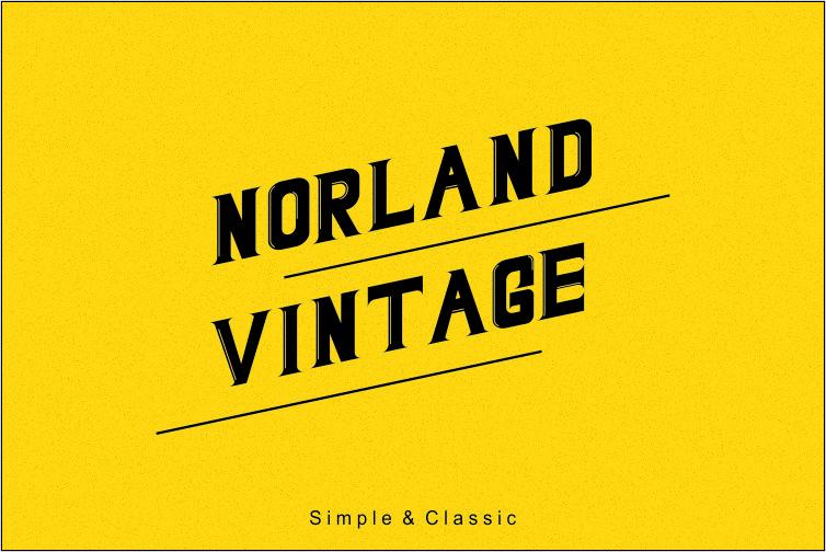 Norland Vintage Font