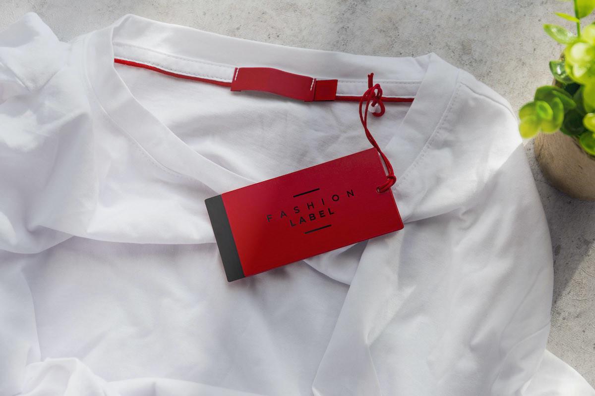 T-shirt Tag Label Mockup