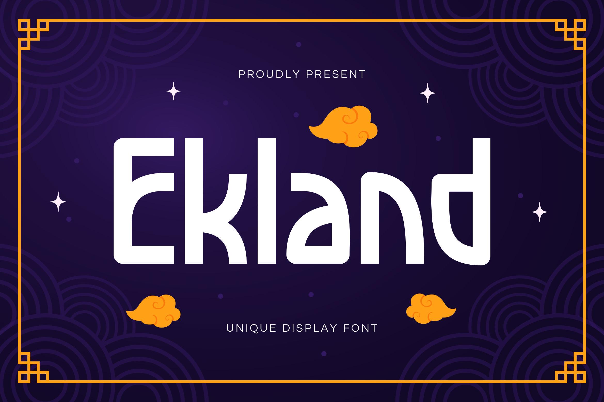 Ekland Font