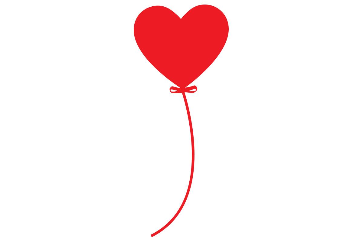 Valentines Love Balloon Vector