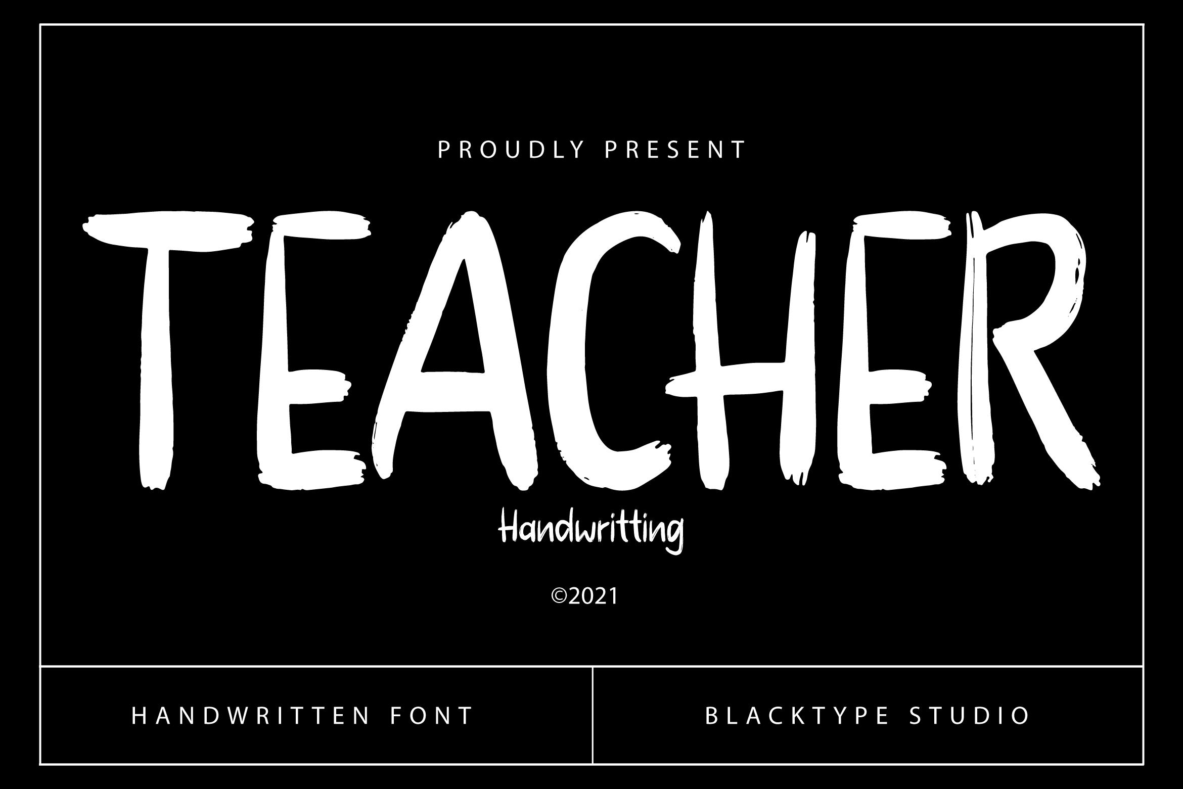 Teacher Font