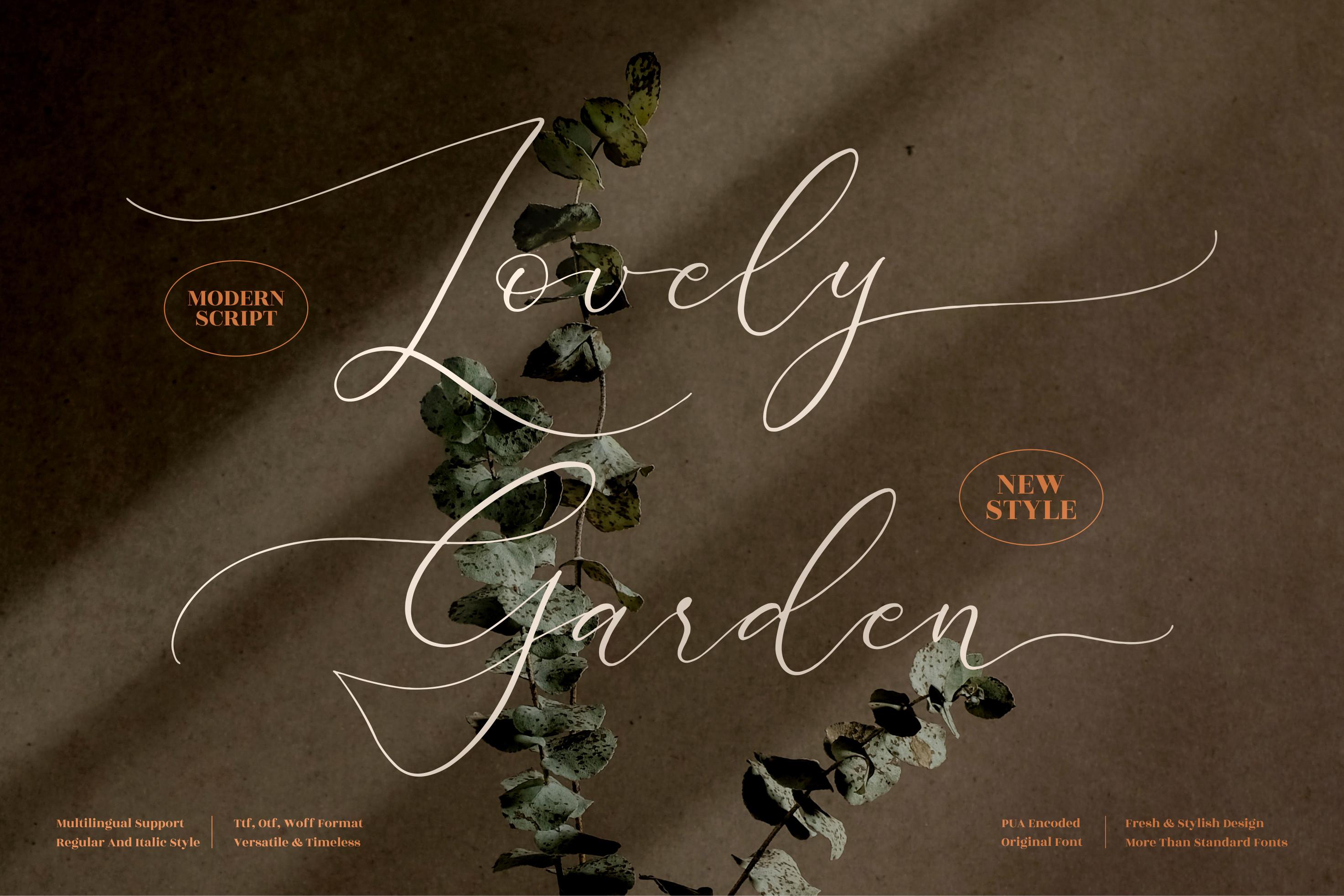 Lovely Garden Font