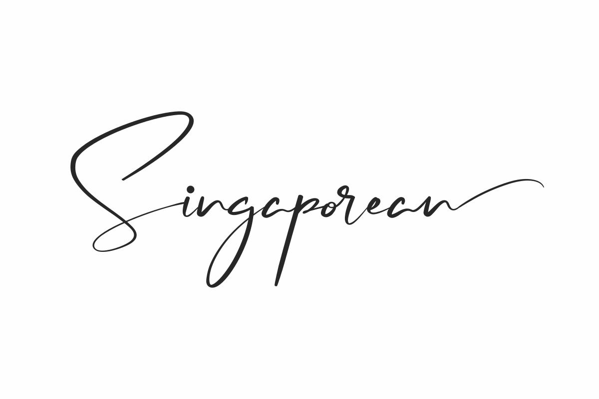 Singaporean Font