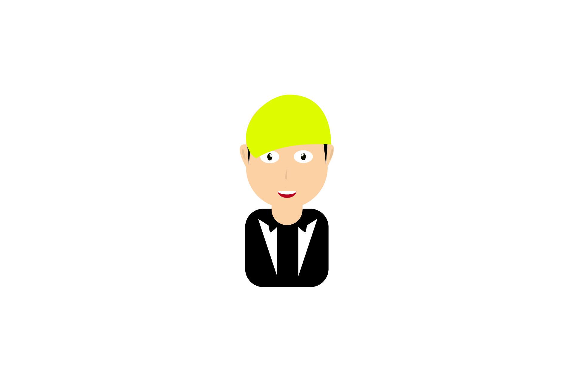 Design Flat Charatcter Cool Boy