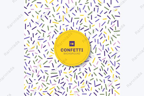 Carnival Festive Lines Colorful Confetti
