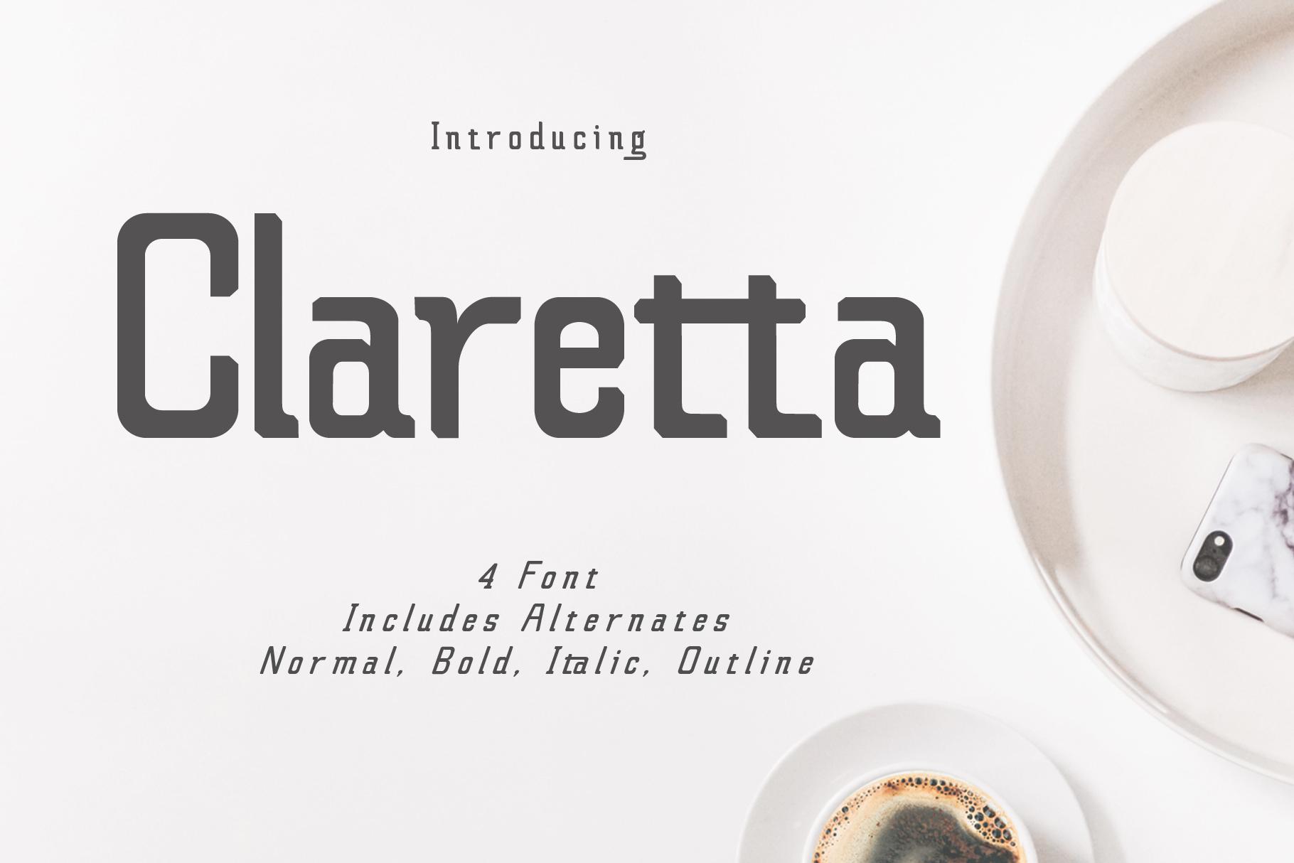 Claretta Family Font