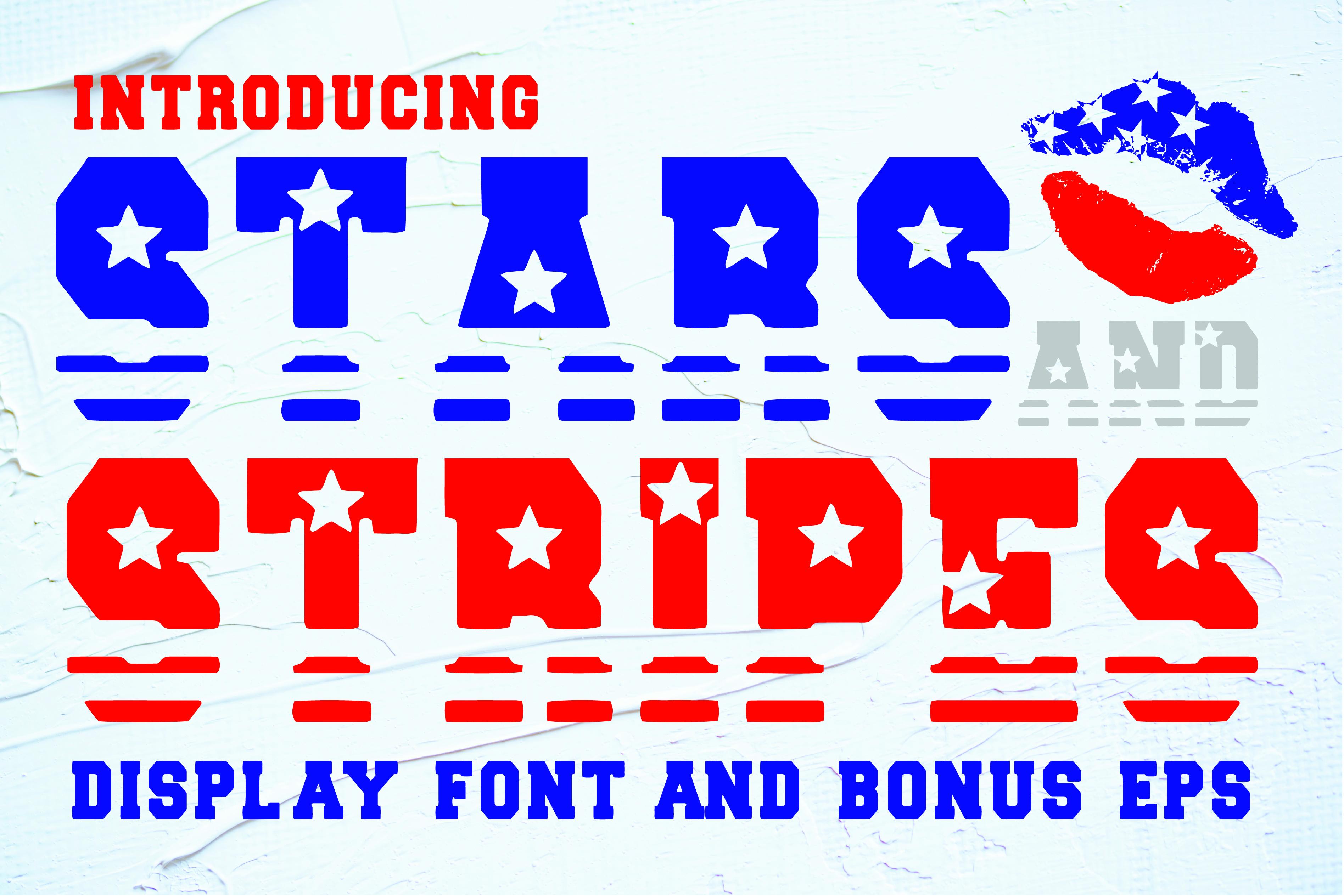 Stars and Stripes Font