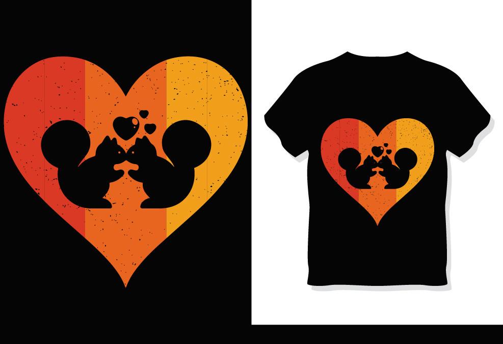 Valentines Day Retro Vintage T Shirt