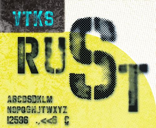 VTKS Rust Font