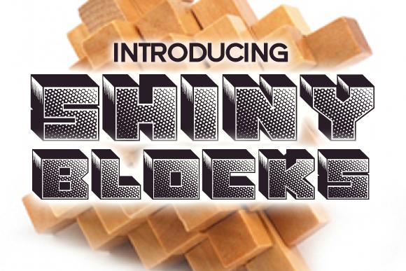 Shiny Blocks Font