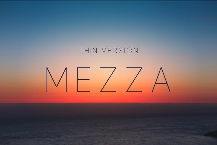 Mezza Thin Font