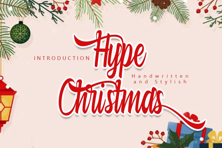 Hype Christmas Font