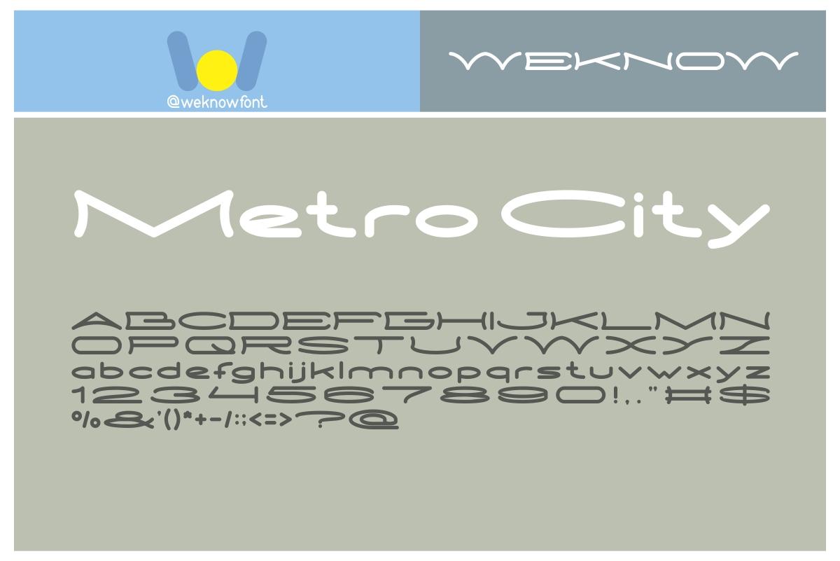 Metro City Font