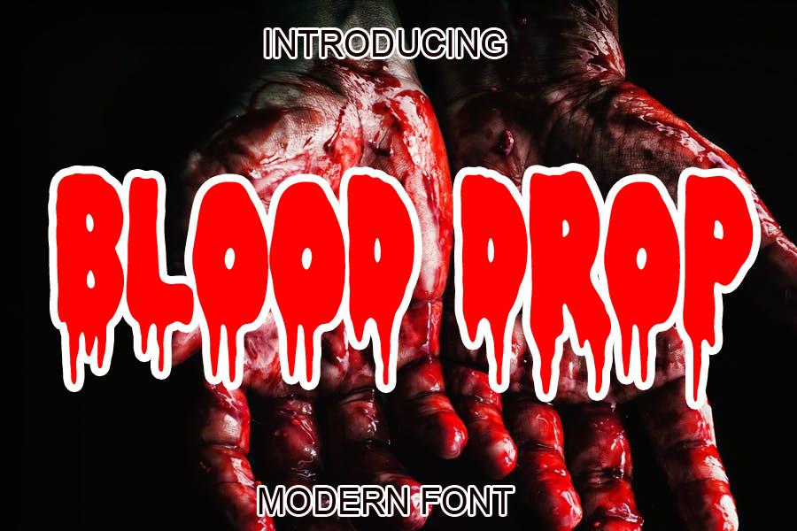 Blood Drop Font