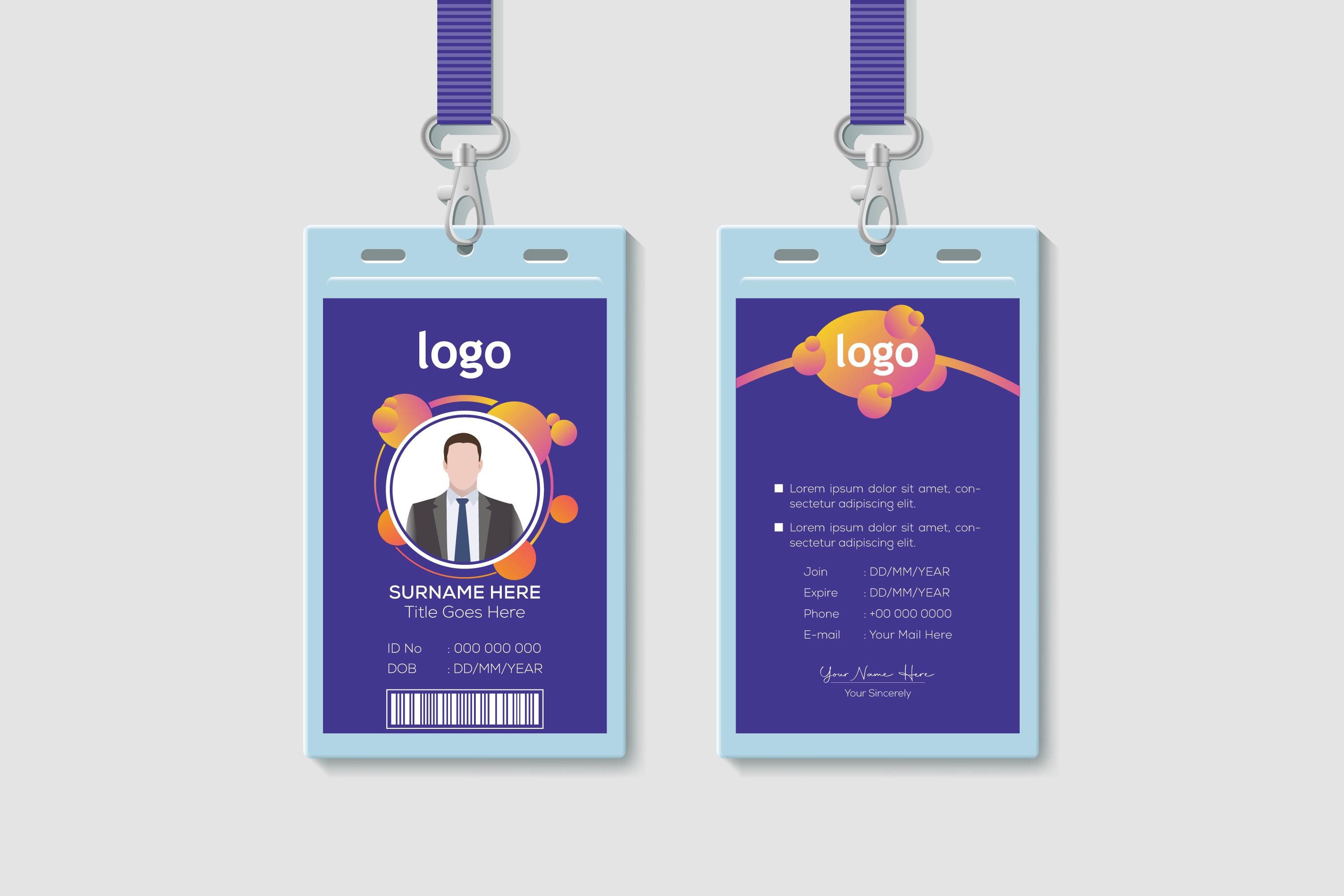 Futuristic Design ID Card