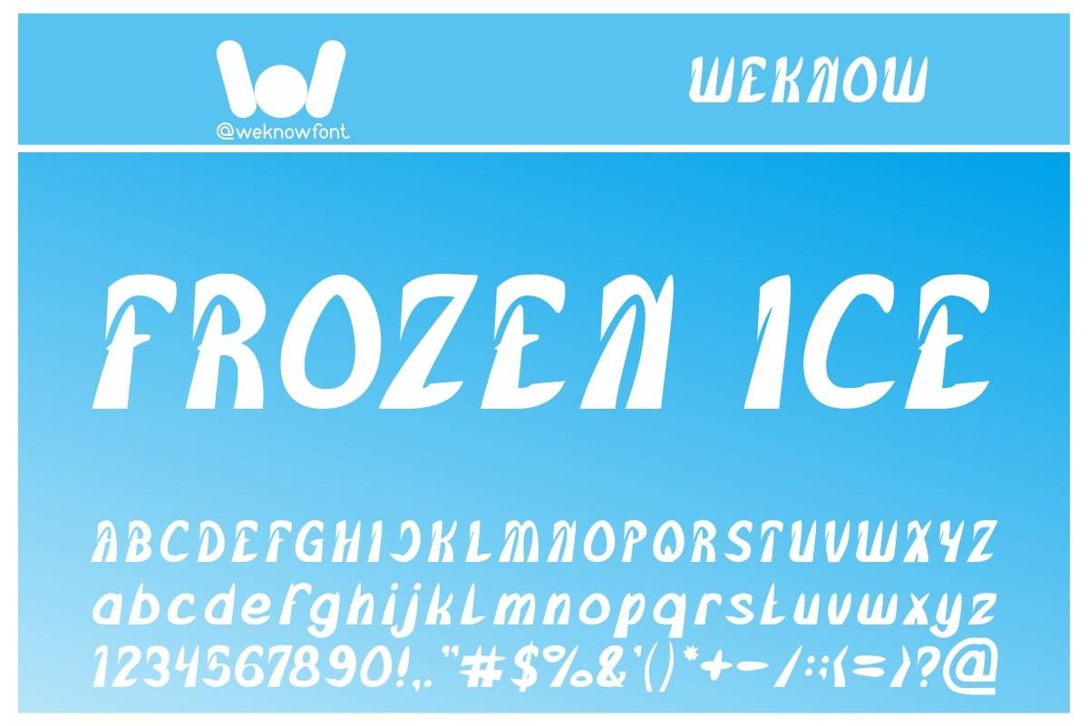 Frozen Ice Font