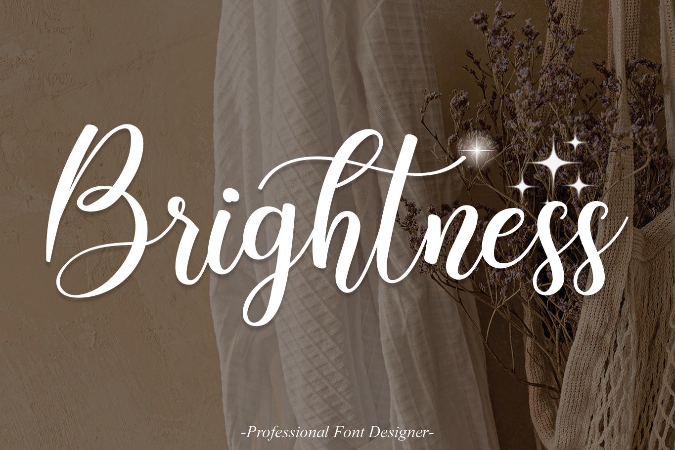 Brightness Font