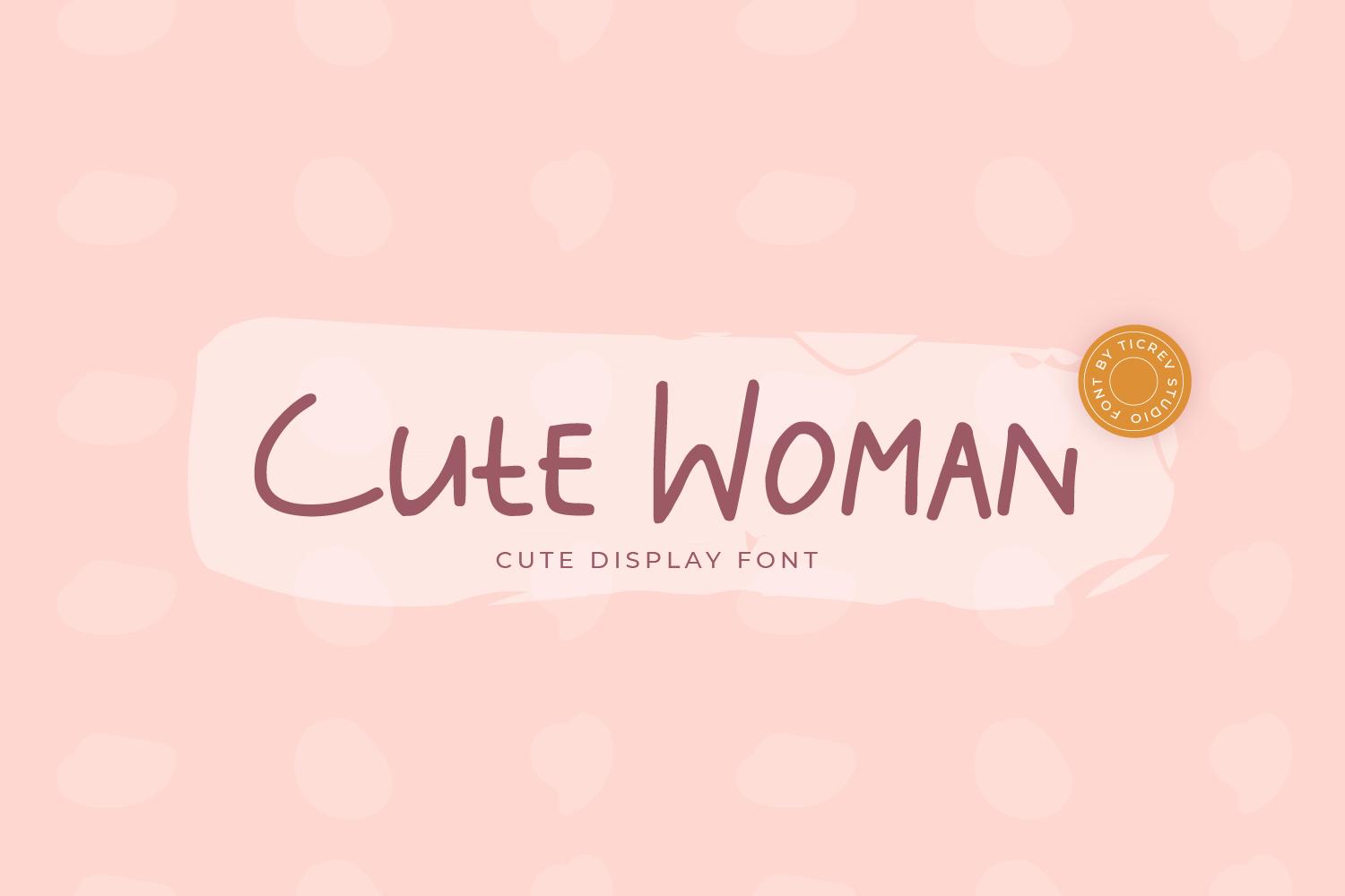 Cute Woman Font