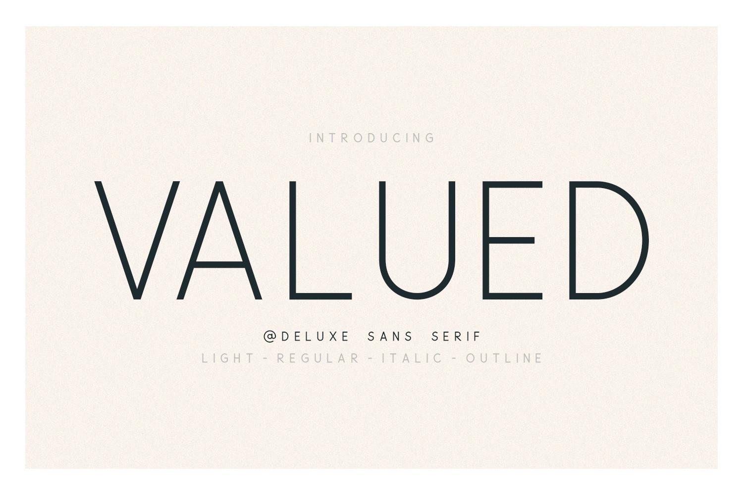 Valued Family Font