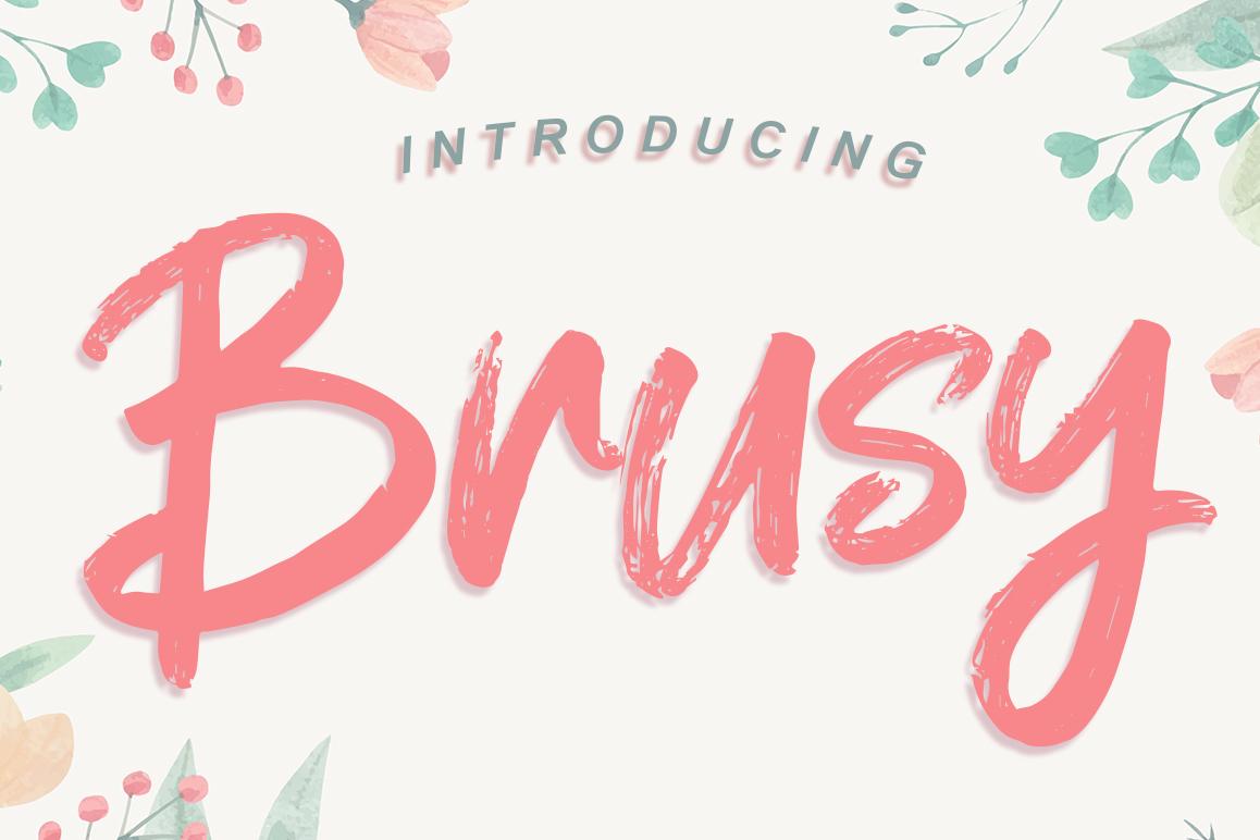 Brusy Font