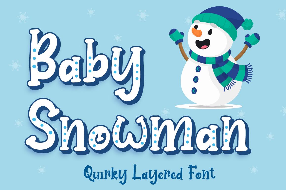 Baby Snowman Font