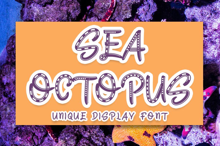 Sea Octopus Font