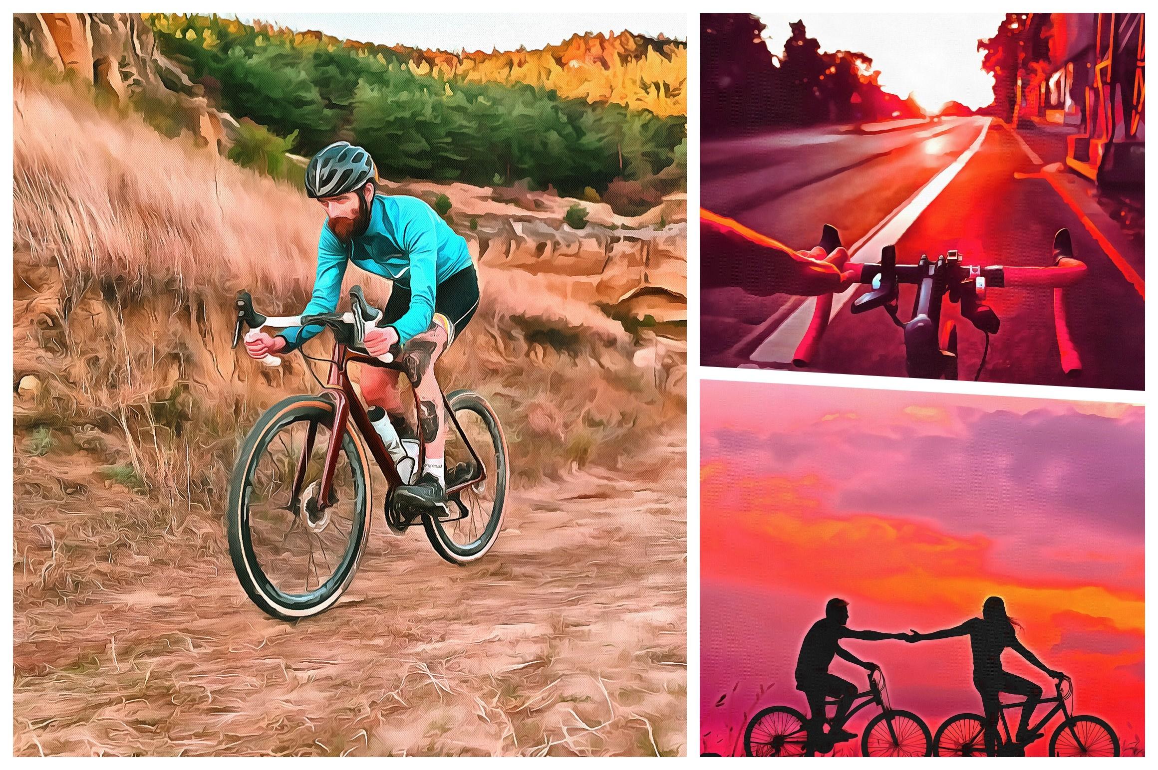 Cycling Watercolor