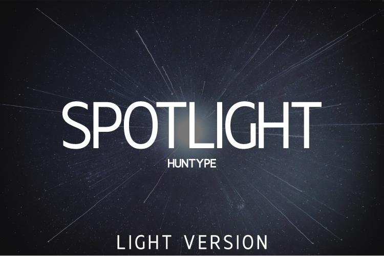 Spotlight Light Font