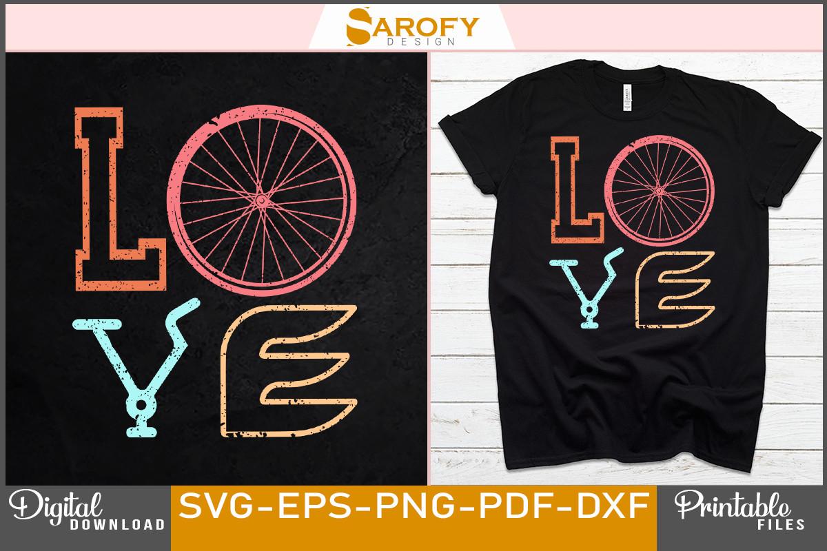 Bicycling Lover T-shirt Sublimation Svg