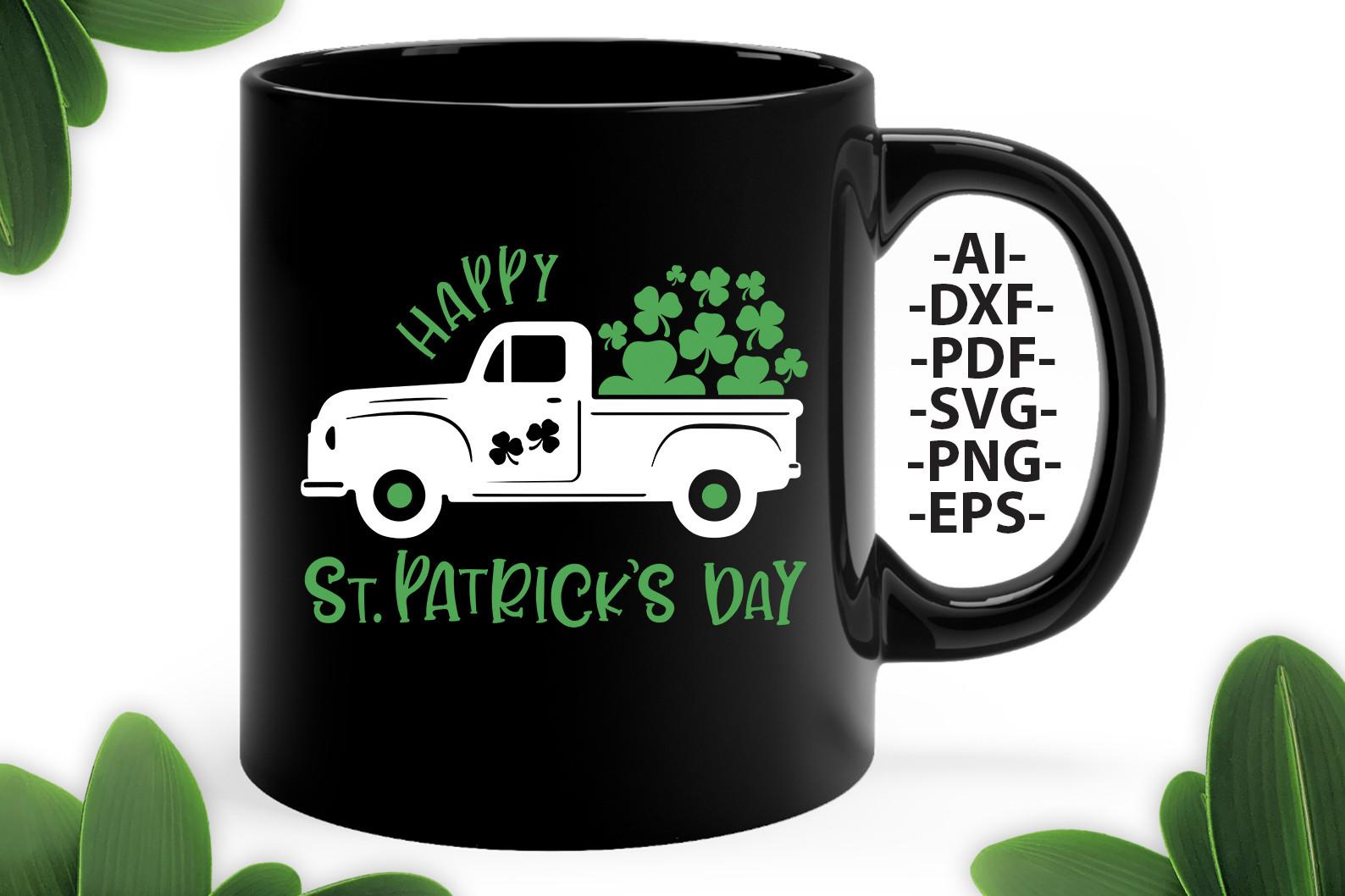 Happy St. Patrick Day Svg, Clovers Svg