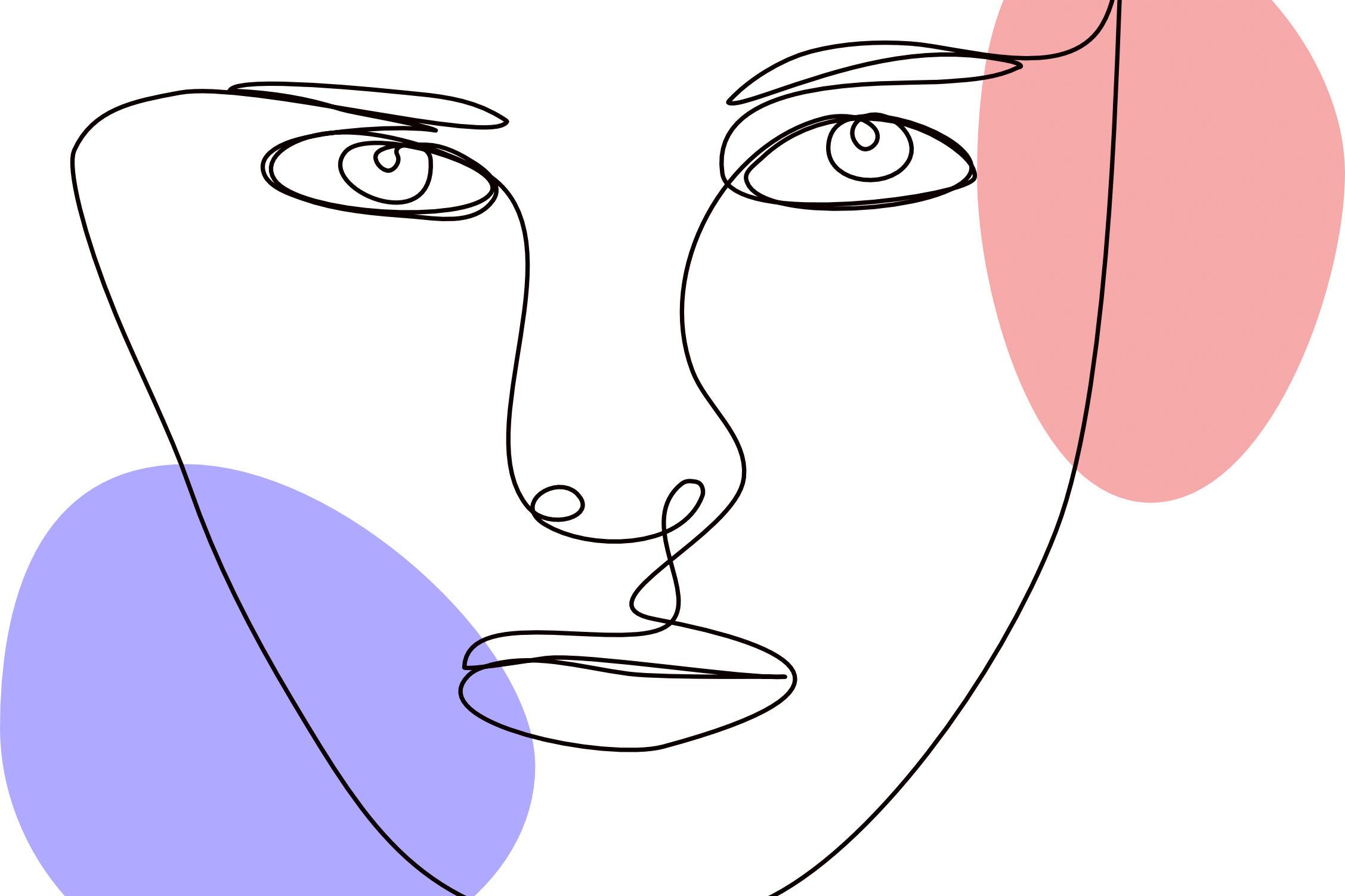 Woman - a Continuous Line Drawing