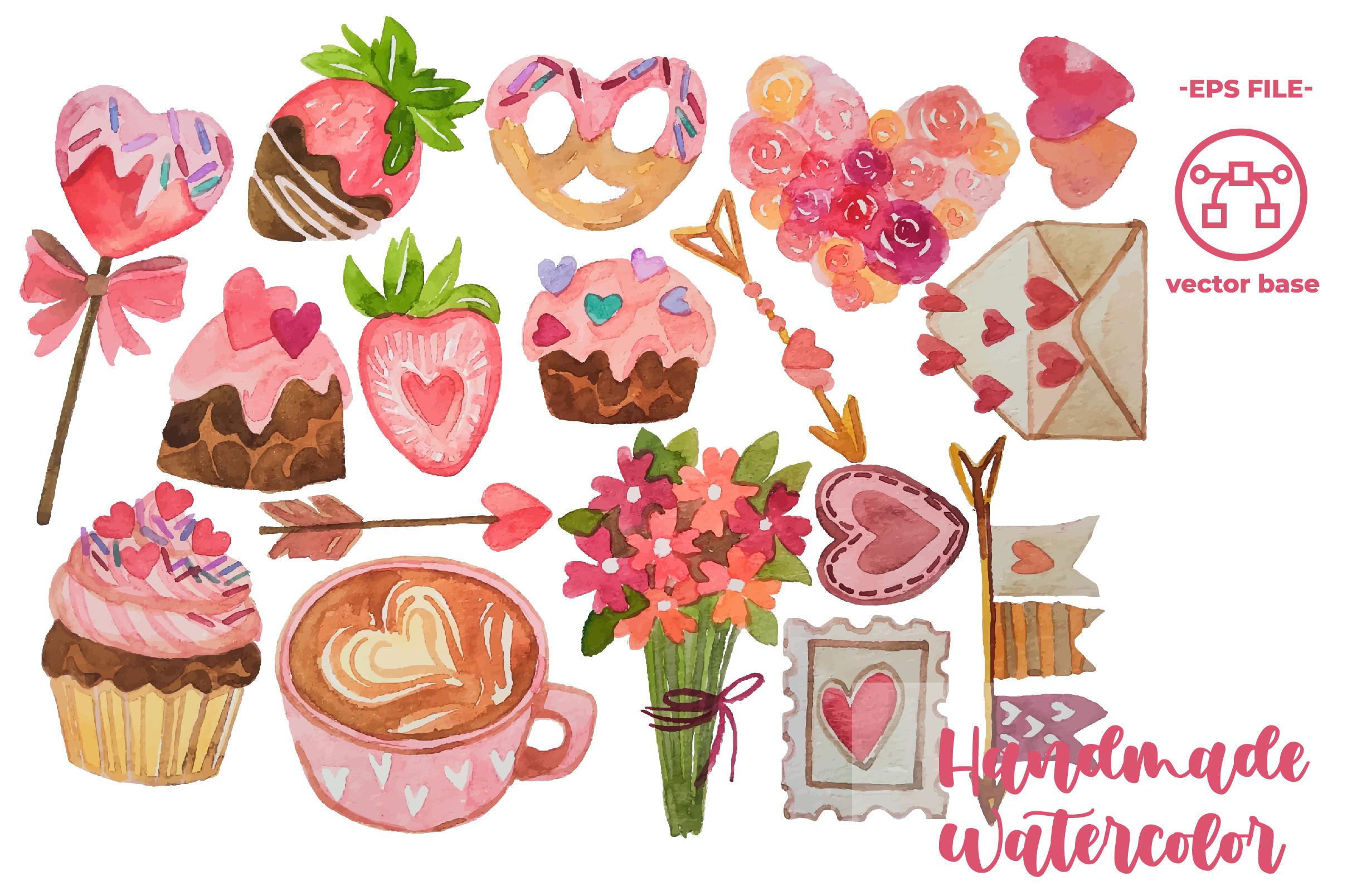 Watercolor Valentine's Ornament