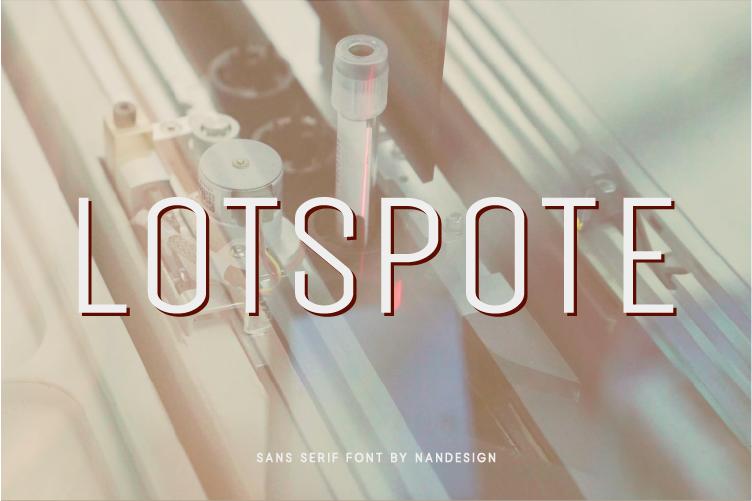 Lotspote Font