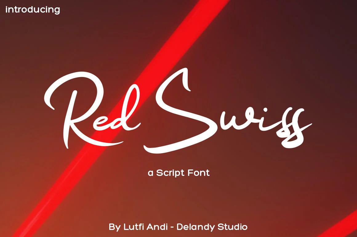 Red Swiss Font
