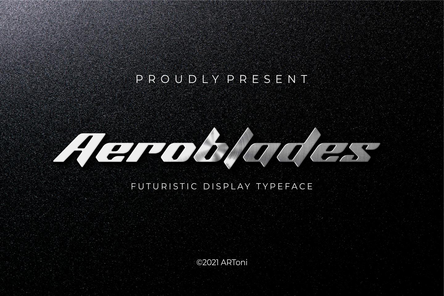 Aeroblades Font