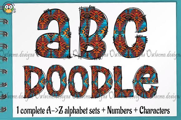 Western Aztec Doodle Letters