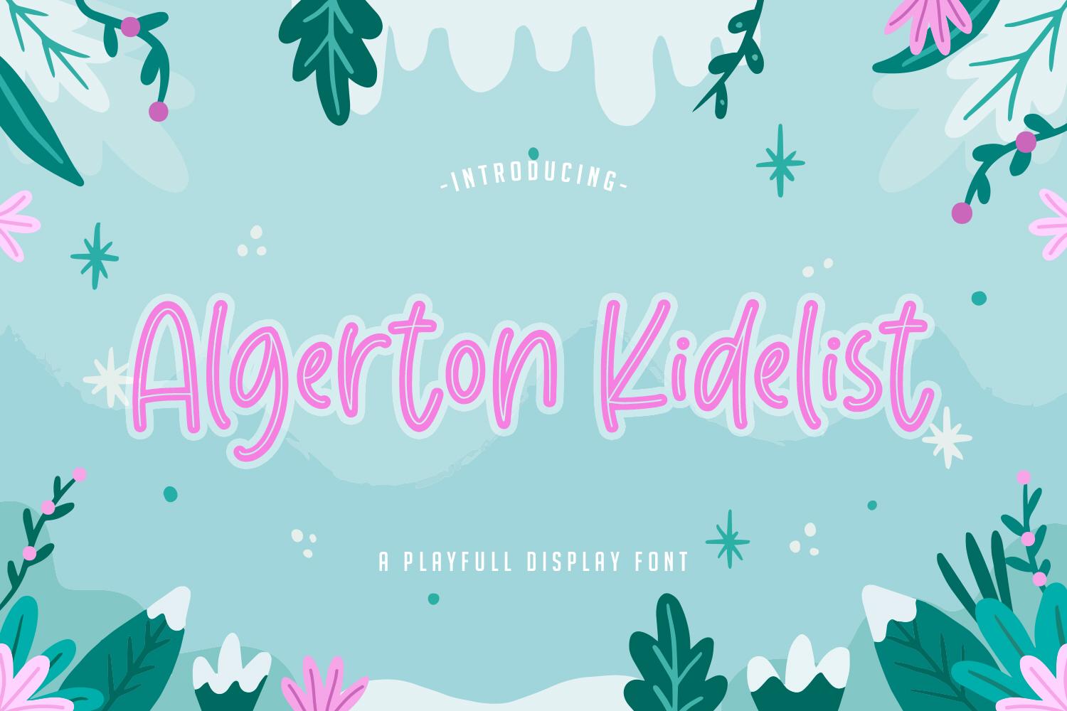 Algerton Kidelist Font