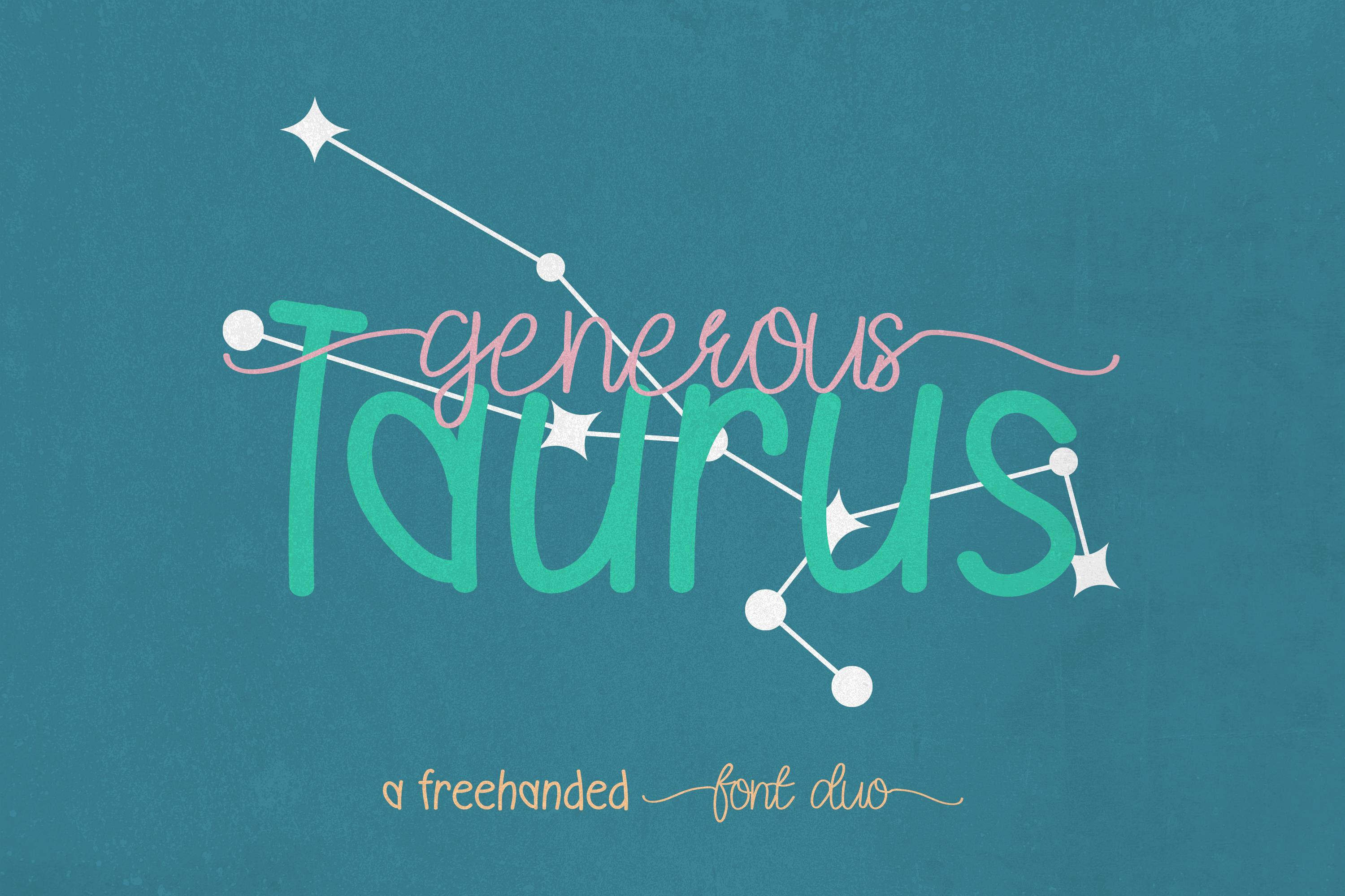 Generous Taurus Duo Font