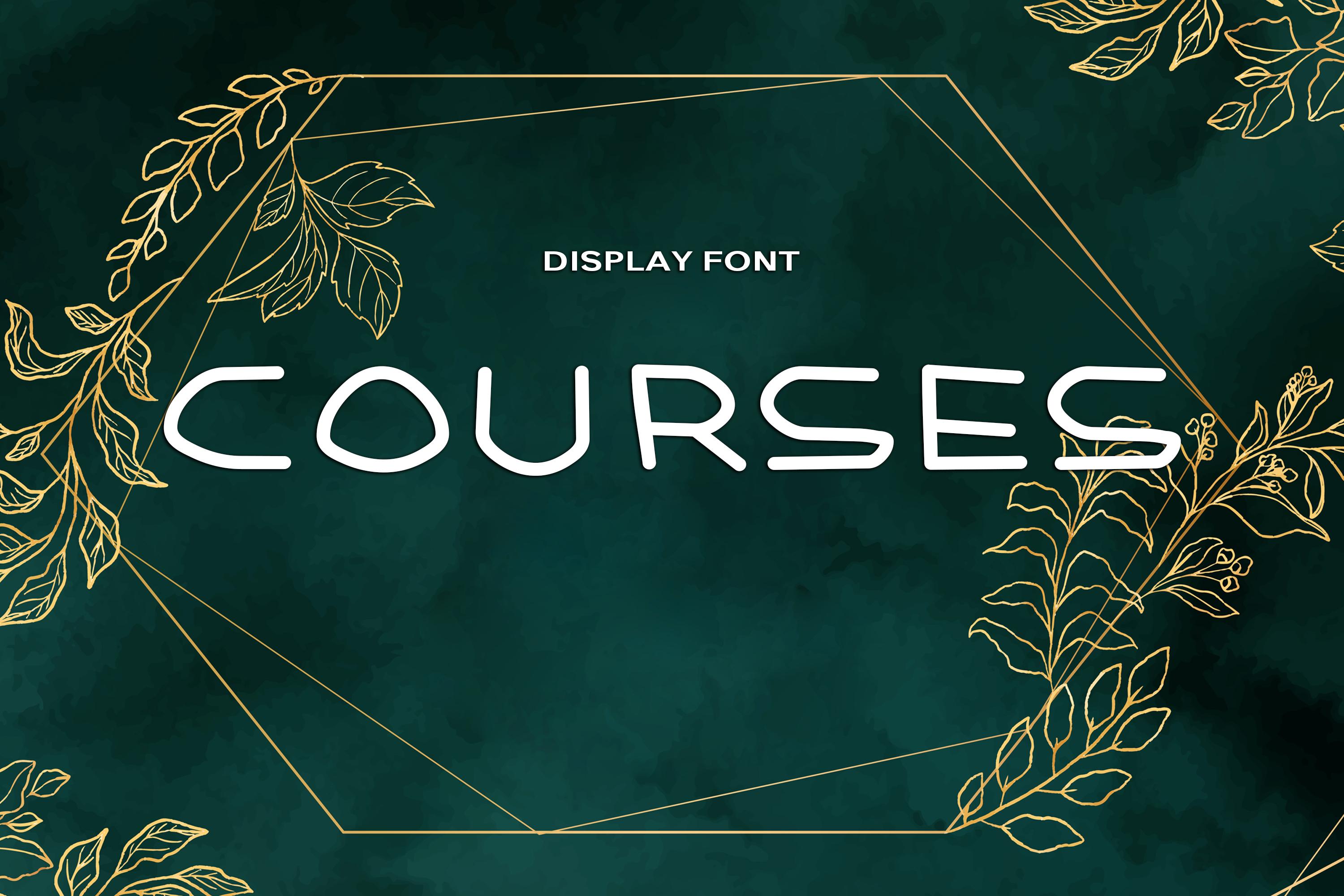 Courses Font