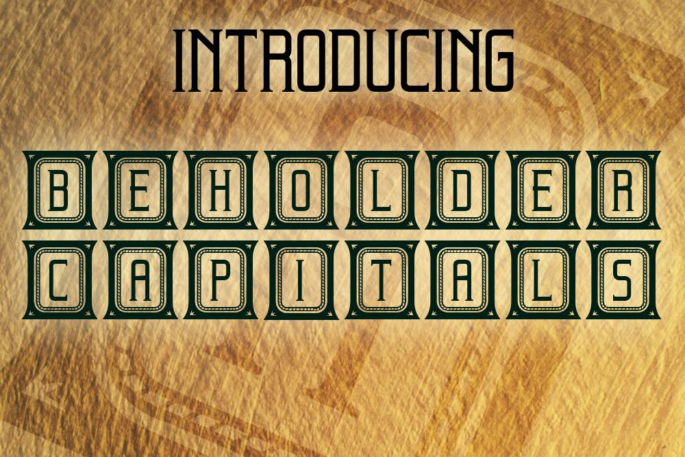 Beholder Capitals Font