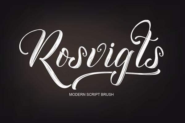 Rosvigts Brush Font