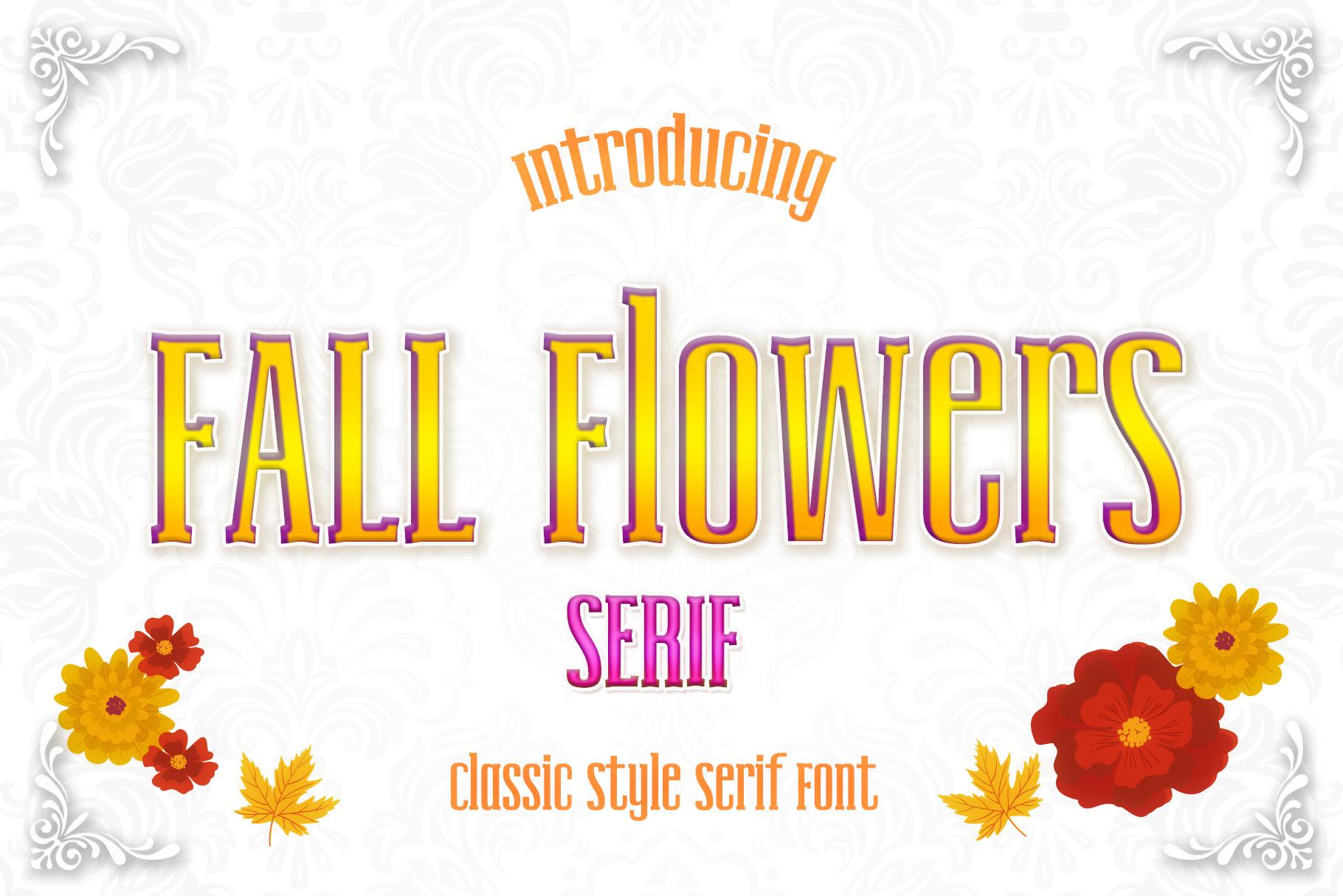 Fall Flowers Font