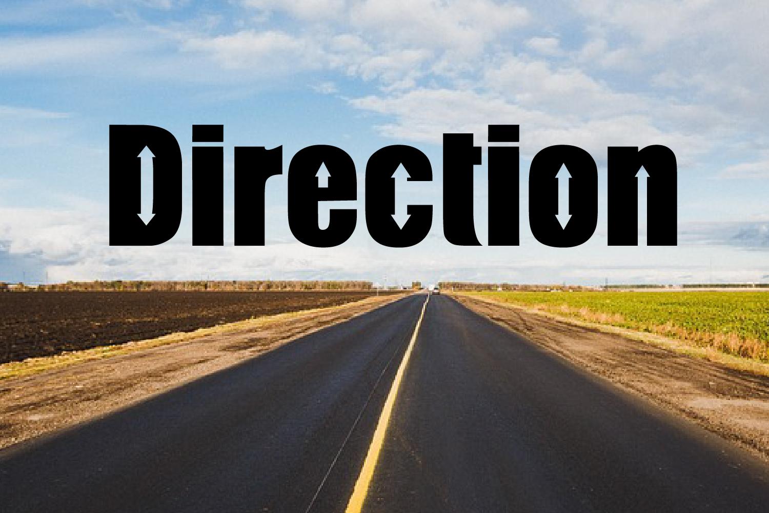 Direction Font
