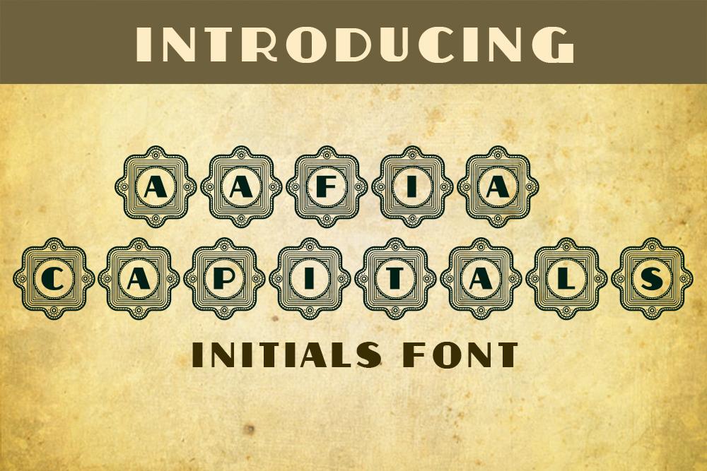Aafia Capitals Font