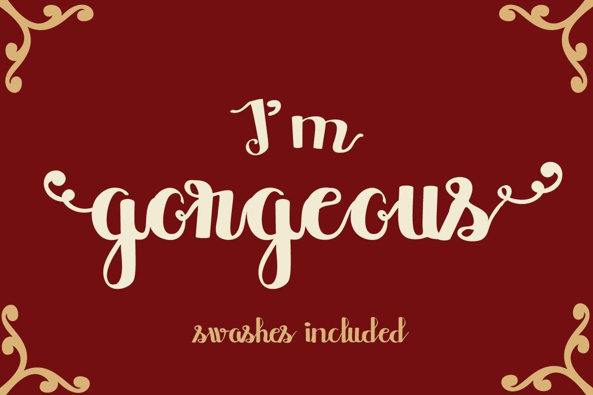I'm Gorgeous Font